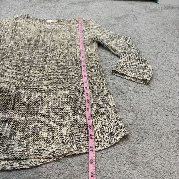 Eileen Fisher Open Knit Marled Organic Cotton Organic Linen Sweater Size M - Picture 6 of 12